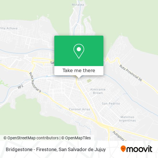 Bridgestone - Firestone map