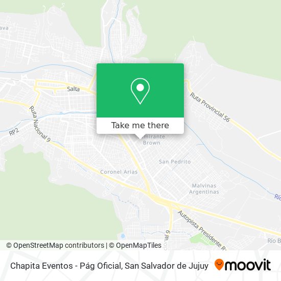 Chapita Eventos - Pág Oficial map