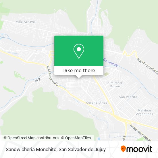 Sandwicheria Monchito map