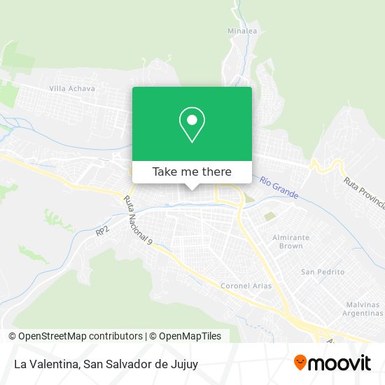 Mapa de La Valentina