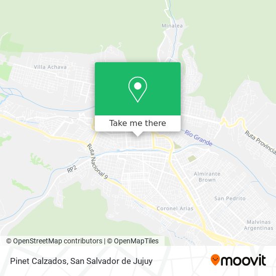 Pinet Calzados map