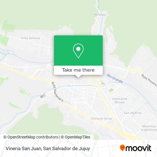 Mapa de Vineria San Juan