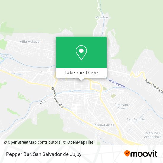 Mapa de Pepper Bar