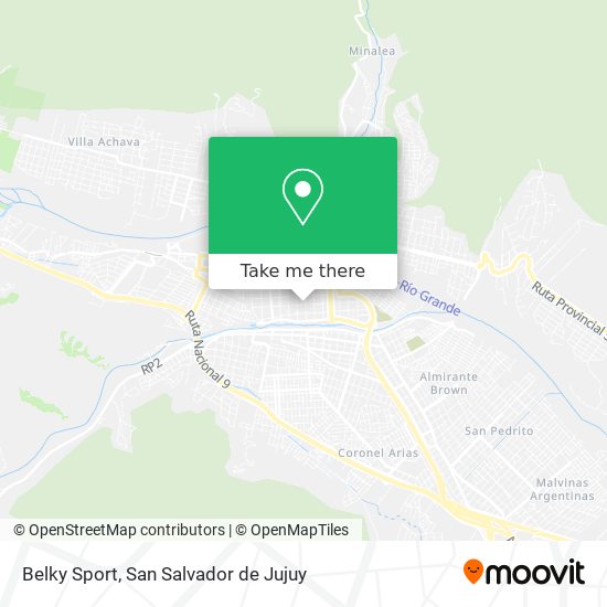 Mapa de Belky Sport