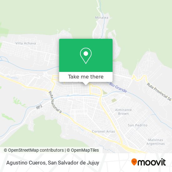 Agustino Cueros map