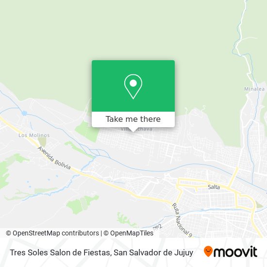 Mapa de Tres Soles Salon de Fiestas