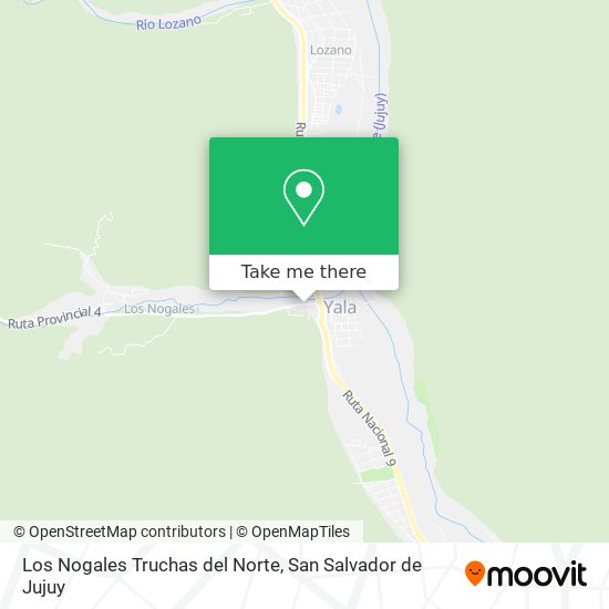 Mapa de Los Nogales Truchas del Norte