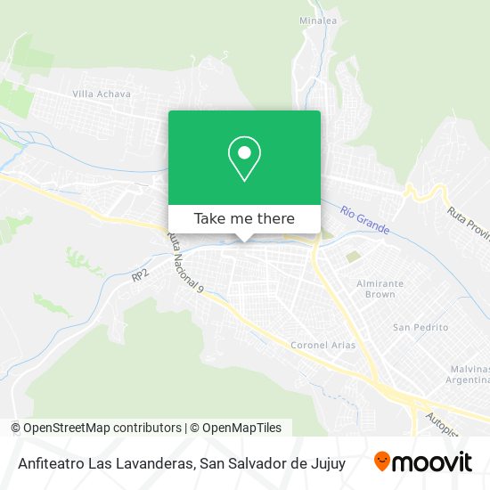 Anfiteatro Las Lavanderas map