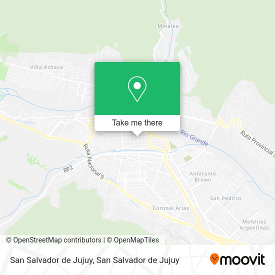 San Salvador de Jujuy map