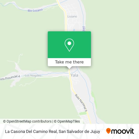 Mapa de La Casona Del Camino Real