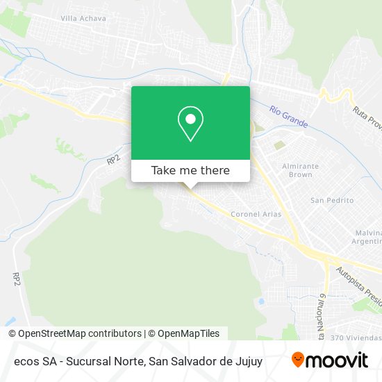 ecos SA - Sucursal Norte map