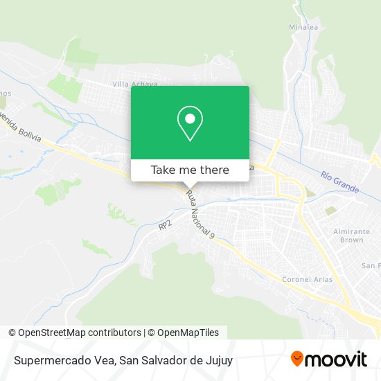 Mapa de Supermercado Vea