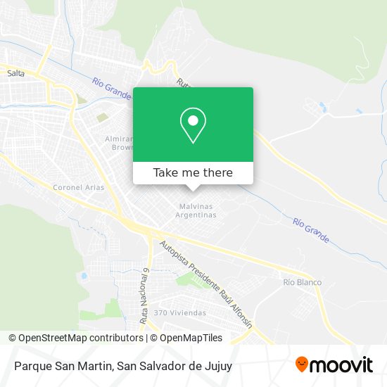 Parque San Martin map
