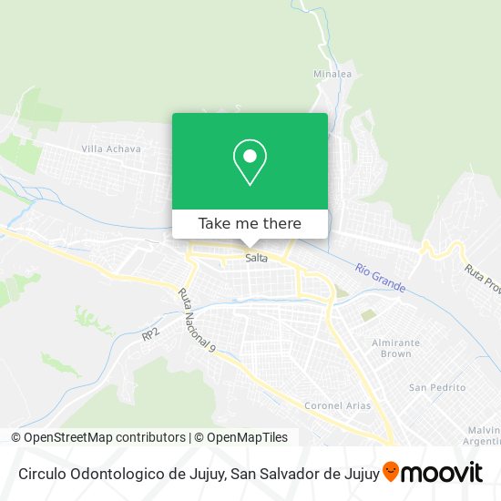 Circulo Odontologico de Jujuy map