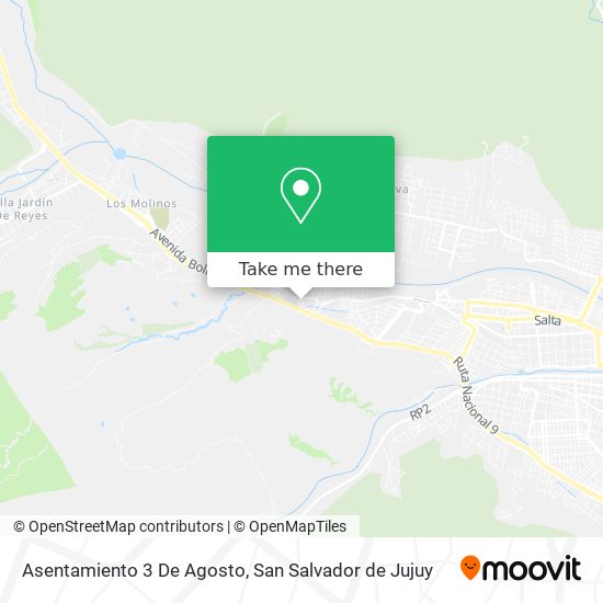 Asentamiento 3 De Agosto map