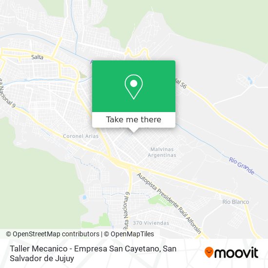 Taller Mecanico - Empresa San Cayetano map