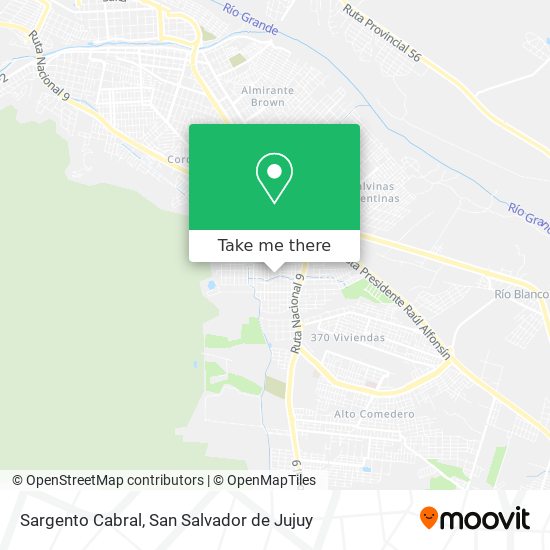 Sargento Cabral map