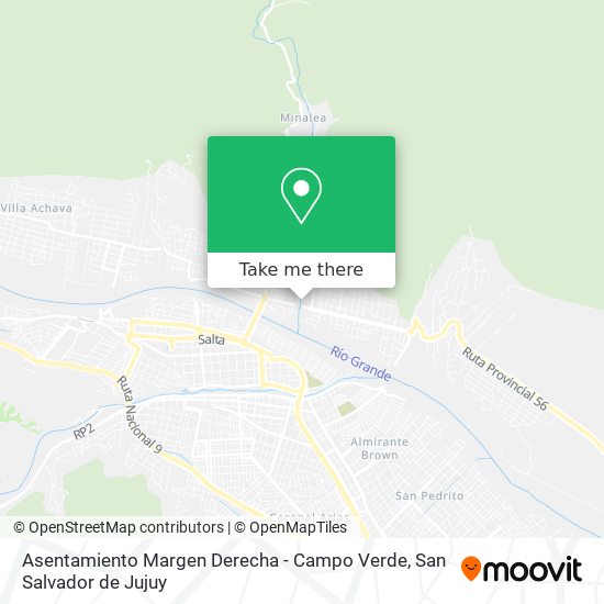 Mapa de Asentamiento Margen Derecha - Campo Verde