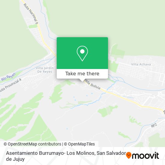 Asentamiento Burrumayo- Los Molinos map