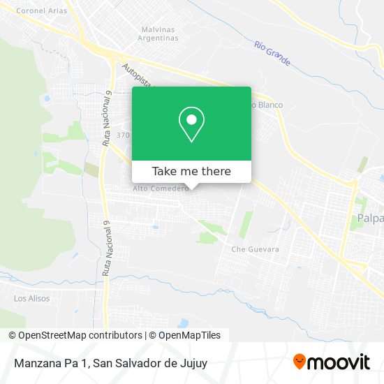 Manzana Pa 1 map