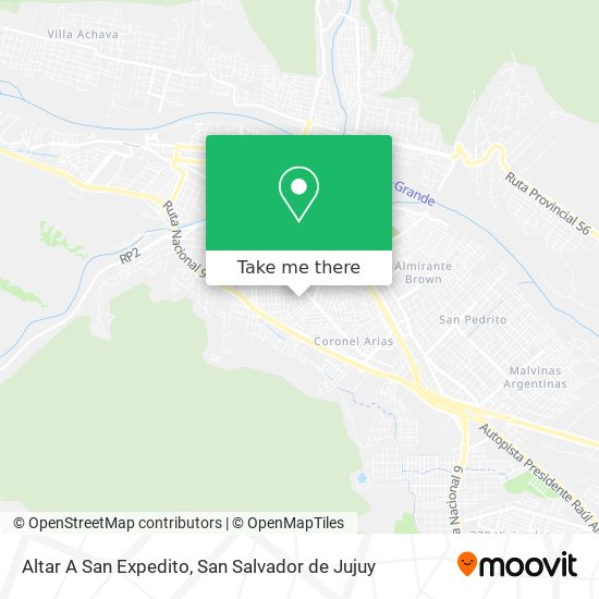 Mapa de Altar A San Expedito