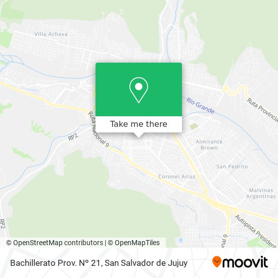 Mapa de Bachillerato Prov. Nº 21