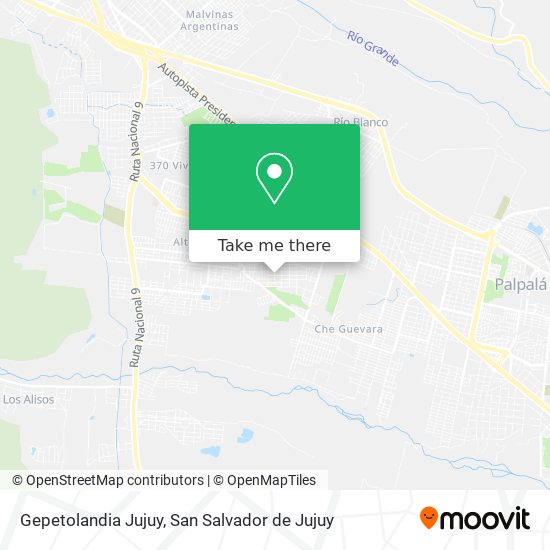 Mapa de Gepetolandia Jujuy