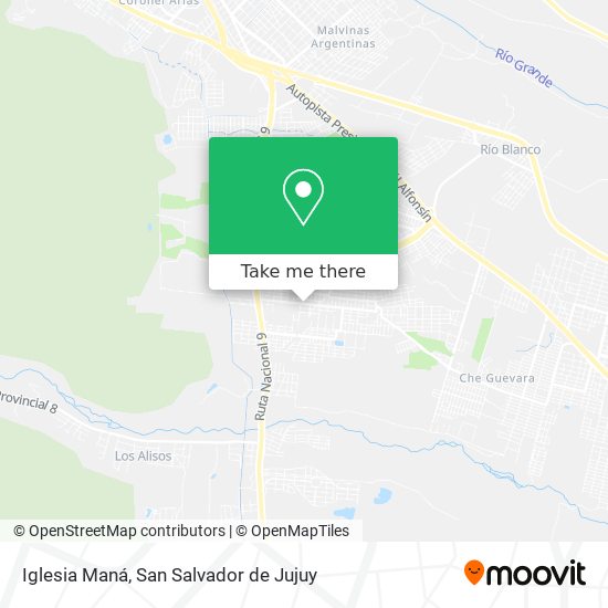 Mapa de Iglesia Maná