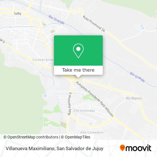 Mapa de Villanueva Maximiliano