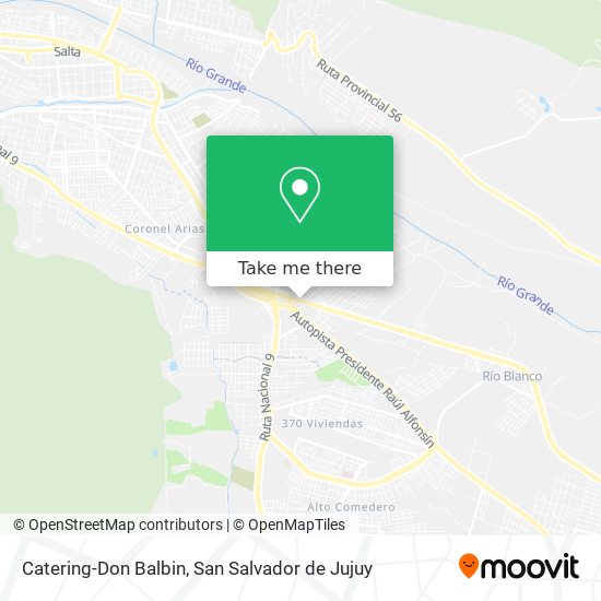 Catering-Don Balbin map