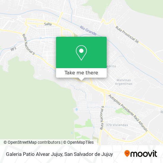 Galeria Patio Alvear Jujuy map