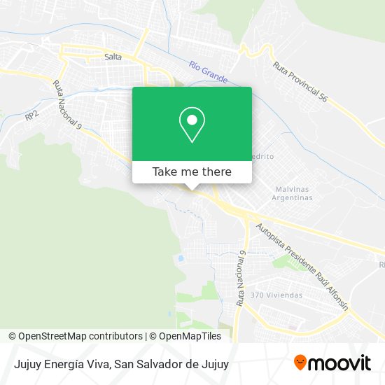 Jujuy Energía Viva map