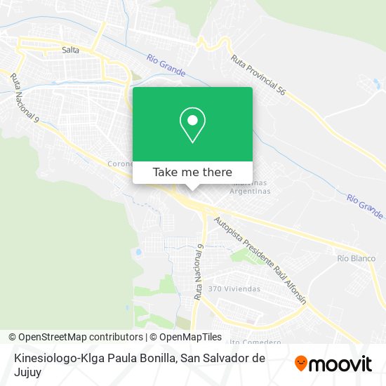 Kinesiologo-Klga Paula Bonilla map