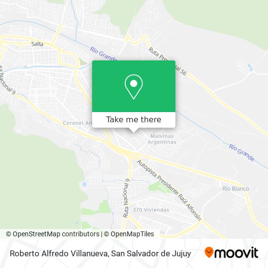 Roberto Alfredo Villanueva map