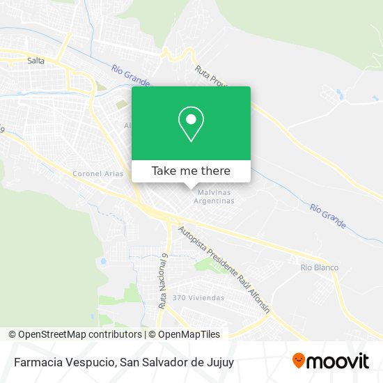 Mapa de Farmacia Vespucio