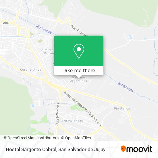 Hostal Sargento Cabral map