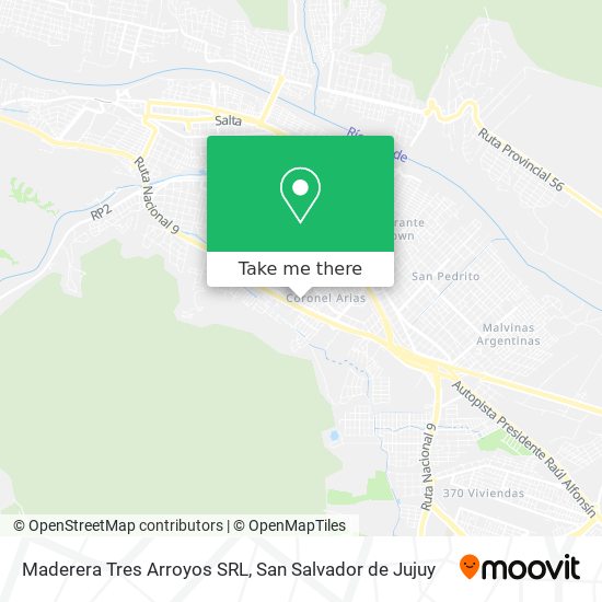 Maderera Tres Arroyos SRL map