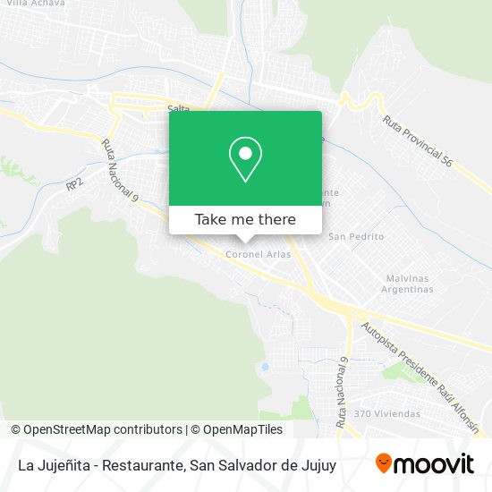 Mapa de La Jujeñita - Restaurante