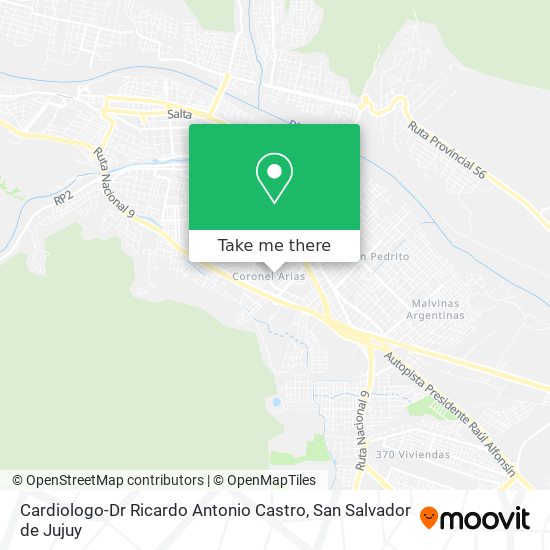 Cardiologo-Dr Ricardo Antonio Castro map