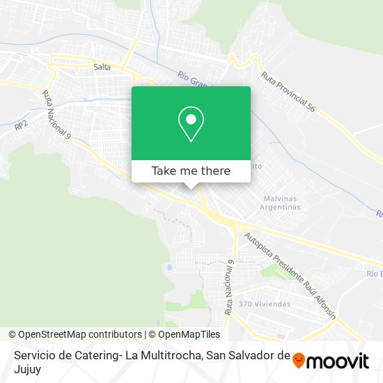 Mapa de Servicio de Catering- La Multitrocha