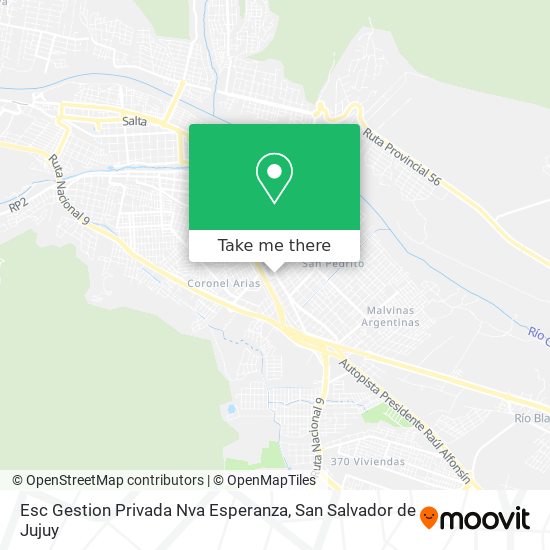 Mapa de Esc Gestion Privada Nva Esperanza