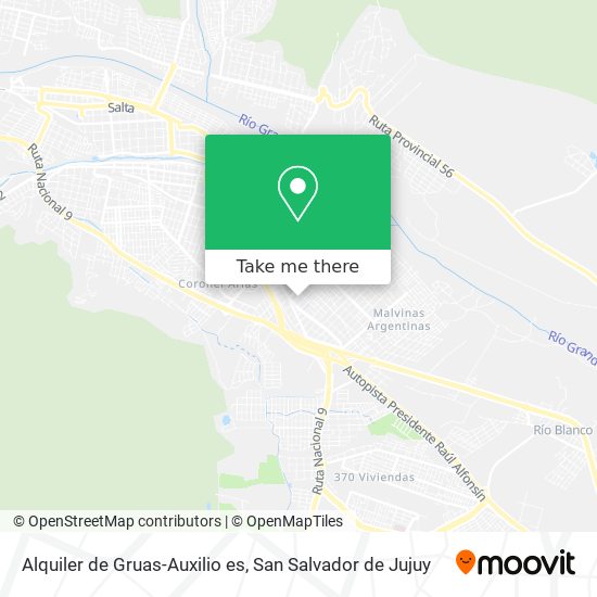 Mapa de Alquiler de Gruas-Auxilio es