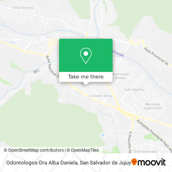 Mapa de Odontologos-Dra Alba Daniela