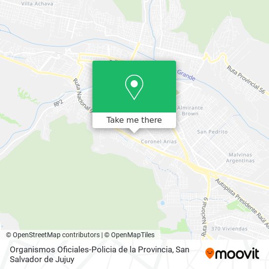 Organismos Oficiales-Policia de la Provincia map