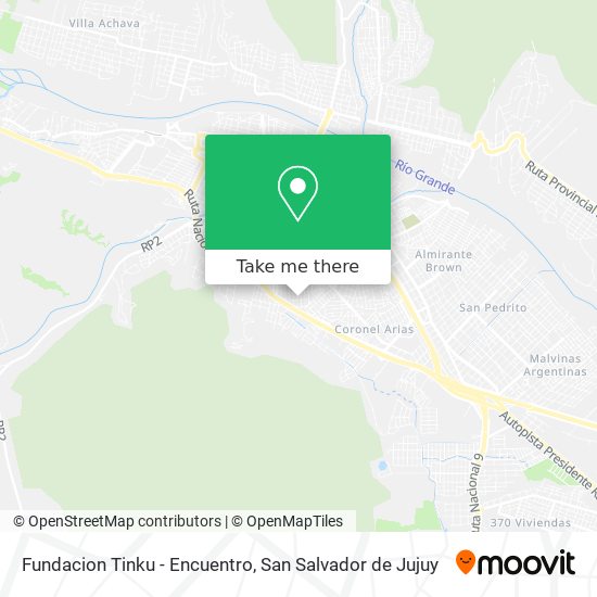 Mapa de Fundacion Tinku - Encuentro