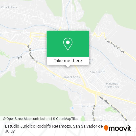 Mapa de Estudio Juridico Rodolfo Retamozo