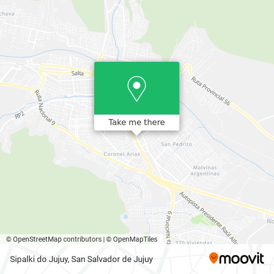 Mapa de Sipalki do Jujuy
