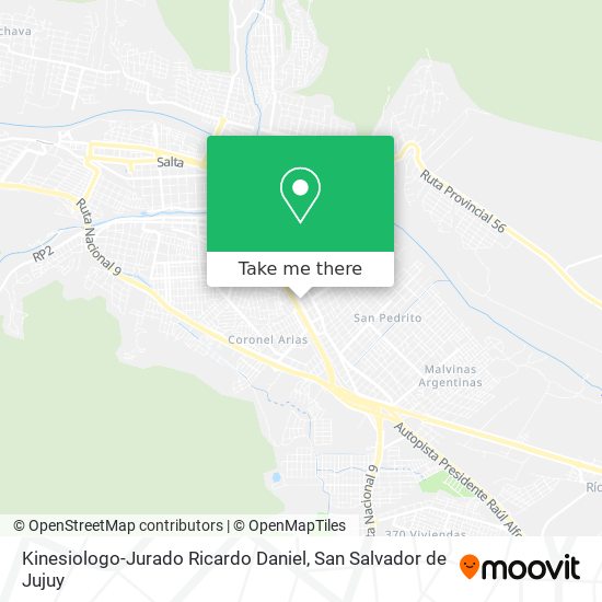 Mapa de Kinesiologo-Jurado Ricardo Daniel