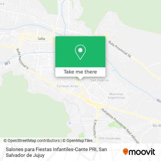 Salones para Fiestas Infantiles-Cante PRI map