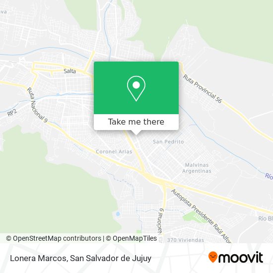 Lonera Marcos map